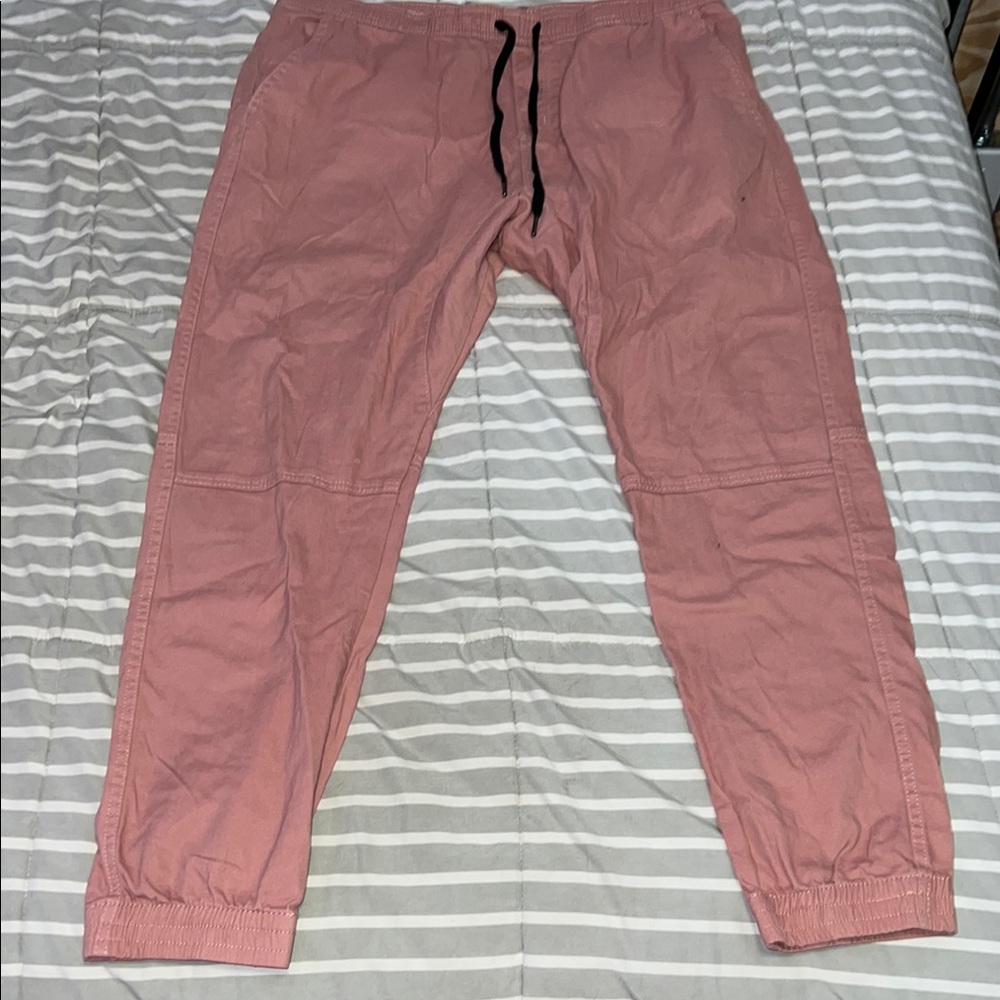 Men's Pink Jogger Pants